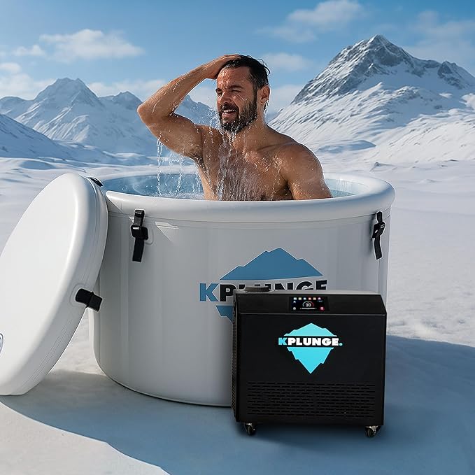 All-In-One Cold Plunge Chiller for Ice Bath | Gale Series 1 HP Water Chiller and Heater with WiFi, App and Touch Control, Ozone, Water Filter, Chiller for Indoor/Outdoor Use - Black