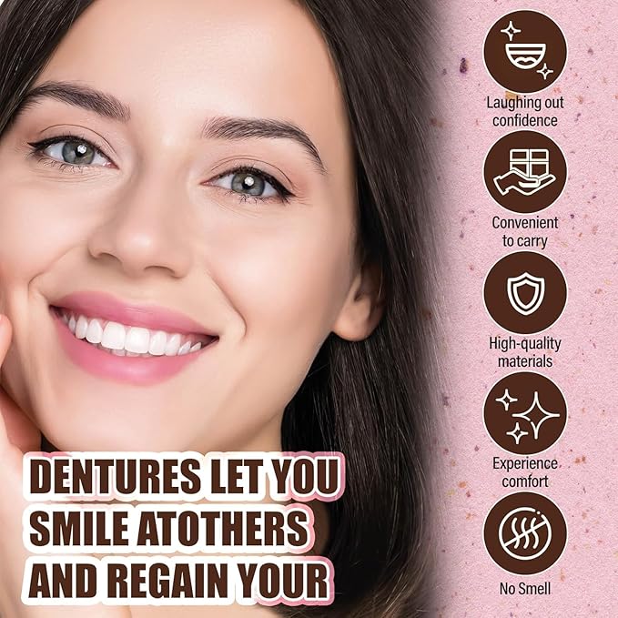 Veneers Teeth for Women and Men, Tooth Replacement Kit, Nature and Comfortable