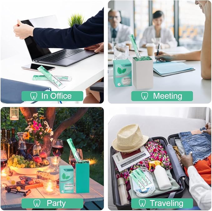 Travel Size Mouthwash Individual Mini Mouthwash for Fresh Breath,for After Meals, Hotels Portable Travel Mouth wash, Bulk Packets 0.4 Fl Oz(Pack of 40)