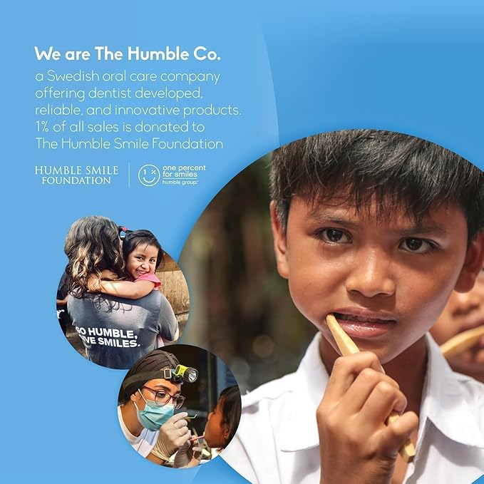 The Humble Co. Advanced Whitening Strips – Sensitive Teeth Whitening Strips, Enamel Safe and Peroxide Free for Sensitive Teeth, Vegan and Cruelty Free (14 Treatments, 28 Count)