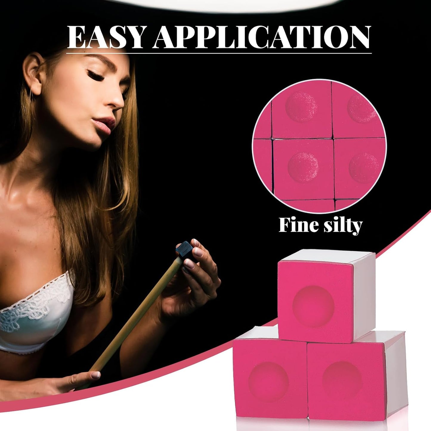 Junkin Pool Chalk Cubes Billiard Cue Pool Stick Chalk Table Accessories for Clubs Bars Home