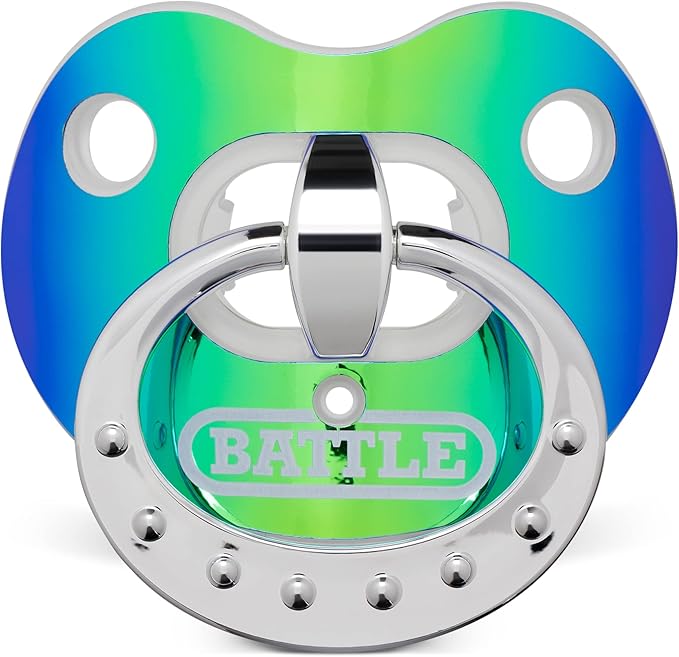 Battle Sports Binky Oxygen Football Mouthguard - Detachable Strap, Maximum Breathability, Works with Braces & No Boiling Required