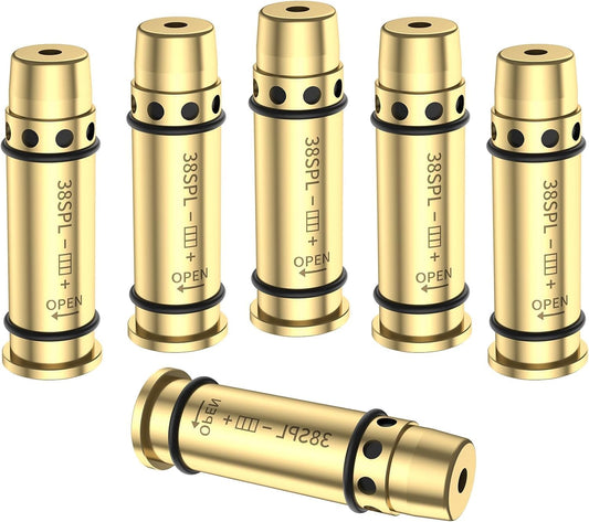 Laser Training Cartridge for .38SPL/.357mag/9mm and Laser Trainer Target for Dry Fire Training System Dry Fire Practice and Shooting Training