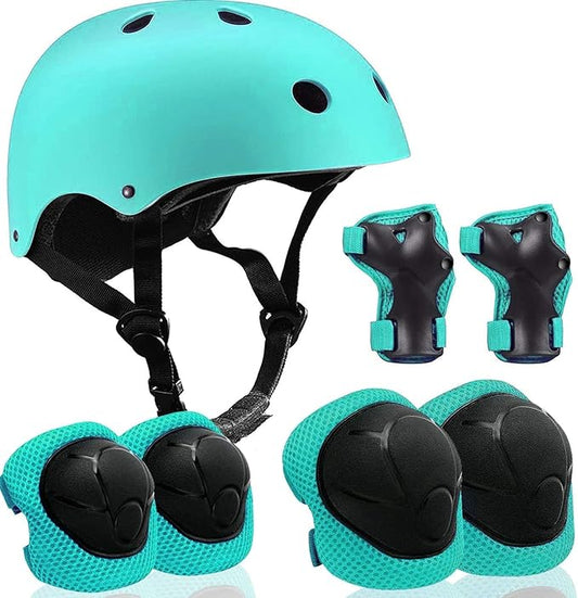 Adjustable Helmet for Ages 5-16 Kids Toddler Boys Girls Youth,Protective Gear with Elbow Knee Wrist Pads for Multi-Sports Skateboarding Bike Riding Scooter Inline skatings Longboard Roller Skate