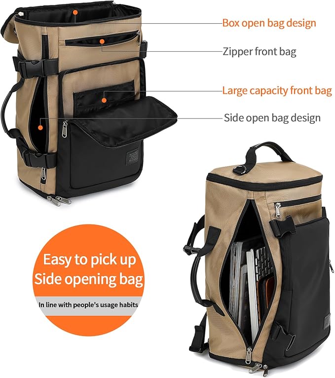 Kalesi Gym Duffle Bag Backpack 4-Way Waterproof with Shoes Compartment for travel Sport Hiking laptop