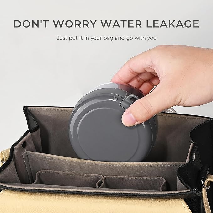 Denture Case, Leak Proof Denture Bath Cup, Denture Soaking Container Cups for Dentures, Retainers, Mouth Guard Storage Case, Full & Partial Denture Cleaning Holder Box with Strainer, Black