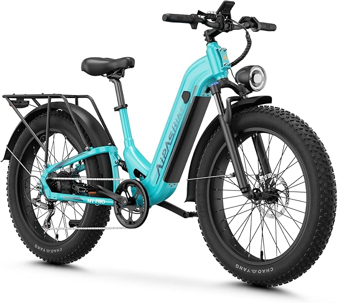 M1 Pro Electric Bike, 1800W Peak Motor Electric Bike for Adults, 48V 17.5Ah, 26'' x 4.0'' Fat Tire Electric Mountain Bike, Ebike with 85 Miles, 36MPH, 7 Speed 110Nm and Dual Suspension