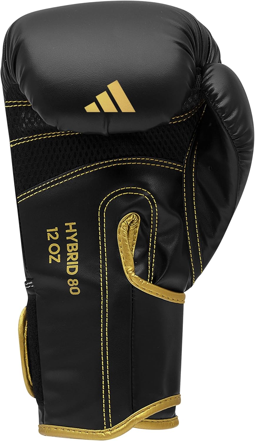 Adidas Hybrid 80 Boxing Gloves - Adult Boxing Gloves for Men & Women - Heavy Bag Gloves, Kickboxing Gloves for Women, MMA Sparring Gloves, Punching Bag Gloves for Men