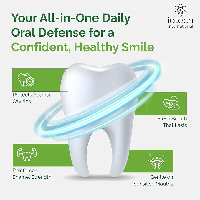 ioRinse Ready-to-Use (RTU) Mouthwash for Fresher Breath, Halitosis Relief, Alcohol-Free, Fluoride-Free and a Professional Clean, Original ioRinse RTU Mouth Wash, Zero Alcohol - Green Apple Flavor, 1L