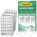 Orthodontic Wax for Braces Wax Individual Hygienic Packaging Dental Wax Dots (90PCS, Mint)