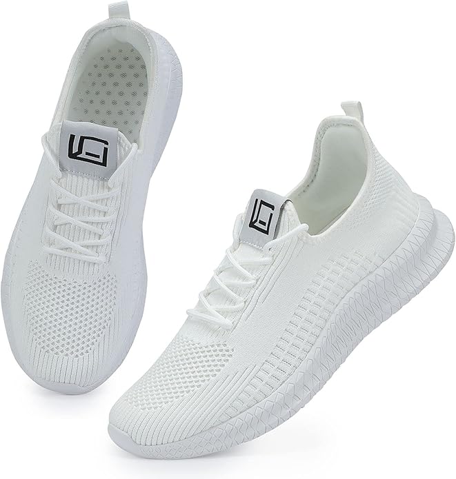 LCGJR Men's Running Shoes Ultra Lightweight Breathable Comfortable Walking Shoes Casual Fashion Sneakers Mesh Workout Shoes