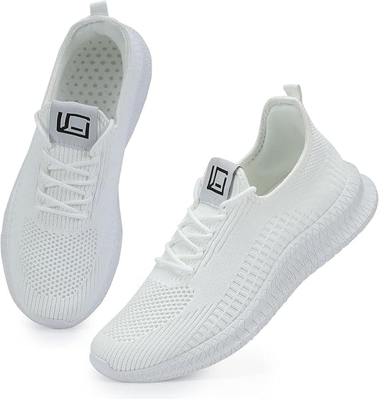 LCGJR Men's Running Shoes Ultra Lightweight Breathable Comfortable Walking Shoes Casual Fashion Sneakers Mesh Workout Shoes