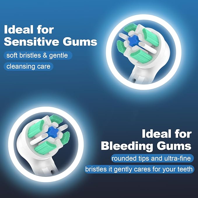 10 Pcs IO Replacement Heads Compatible with Oral B IO 2/3/4/5/6/7/8/9/10 Series Electric Toothbrush, Brush Heads Compatible with Oral B IO for Teeth Cleaning and Gum Protection (White)