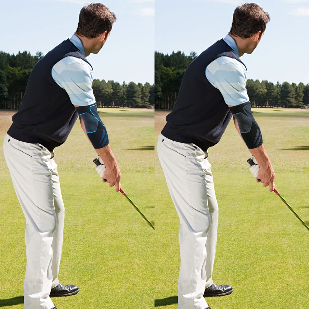 Arm Supports Sleeve,Elbow Compression Sleeve (1 Pair)，Tennis Elbow Braces for Tendonitis and Tennis Elbow，Arm Supports Sleeves golfer，tennis elbow relief for women & men,elbow sleeve for weightlifting