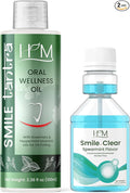 Smile Plus - Oral Wellness Oil (Rosemary and Peppermint) Essential Oils for Oil Pulling - 3.38FL Oz Whitening + Concentrated Mouth Wash, Travel Size - Spearmint Flavor - 60ML (2FL Oz)