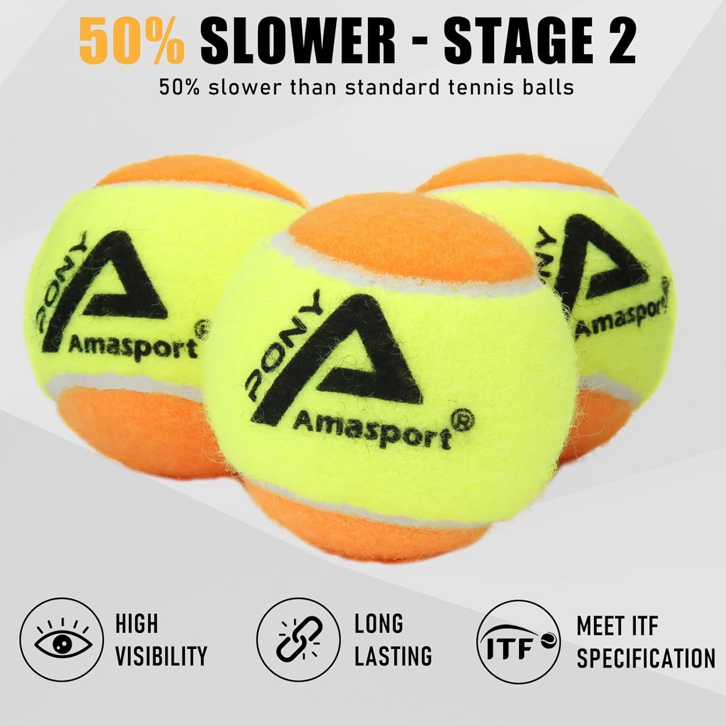 LITIAN Kids Tennis Balls – 50% 75% Low Compression Red Orange Balls with Durable Felt – Softer Than Regular Tennis Balls, Great for Youth Training & Dog Play (12 & 30 Pack)