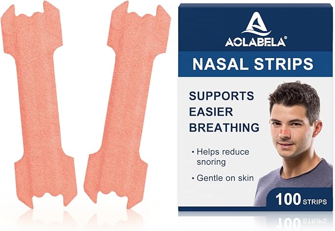 100PCS Nasal Strips for Snoring, Nose Strips for Breathing, Snore Stopper, Nasal Congestion Relief, and Better Sleep Aid