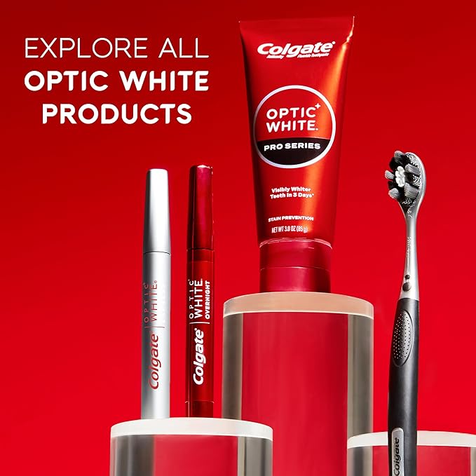 Colgate Optic White Express Teeth Whitening Pen, Enamel-Safe Tooth Whitening Applicator, Helps Whiten Teeth in As Little As 1 Day of Use, 7 Day Whitening Treatment, 0.08 fl oz