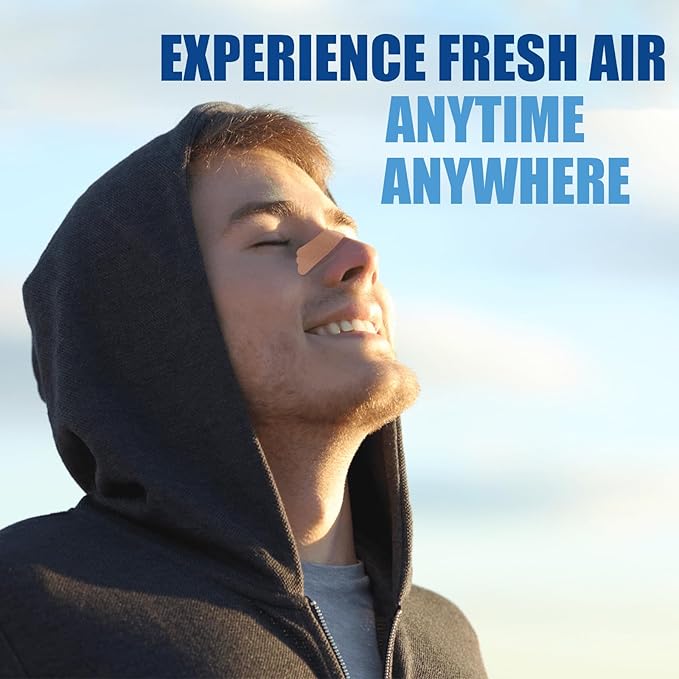 100Pcs Nasal Strips for Snoring, Extra Strength Nose Strips Breathing, Nose Tape for Sports and Sleep, Anti Snoring Strips Help Stop Snoring and Nasal Congestion Relief