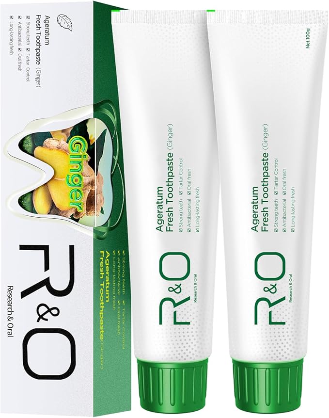 R&O Ginger Mint Fresh Toothpaste, 3.53 oz - A Miracle for Oral Hygiene, Maintains Fresh Breath, Relieves Oral Discomfort, Removes Dental Plaqu(2)