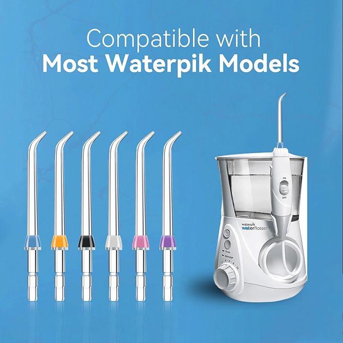 Replacement Tips for Waterpik Water Flosser Classic Jet Tips Waterpik' Replacement Parts and Other Oral Irrigators (6 Classic Jet Tips)