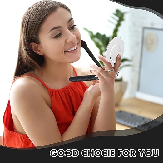 1 Pcs Telescoping Inspection Mirror Mechanics Automotive Tool with Long Handle Extendable Mirror on a Stick for Technicians Mechanics Contractors Checking Observation(Black,85mm Round)