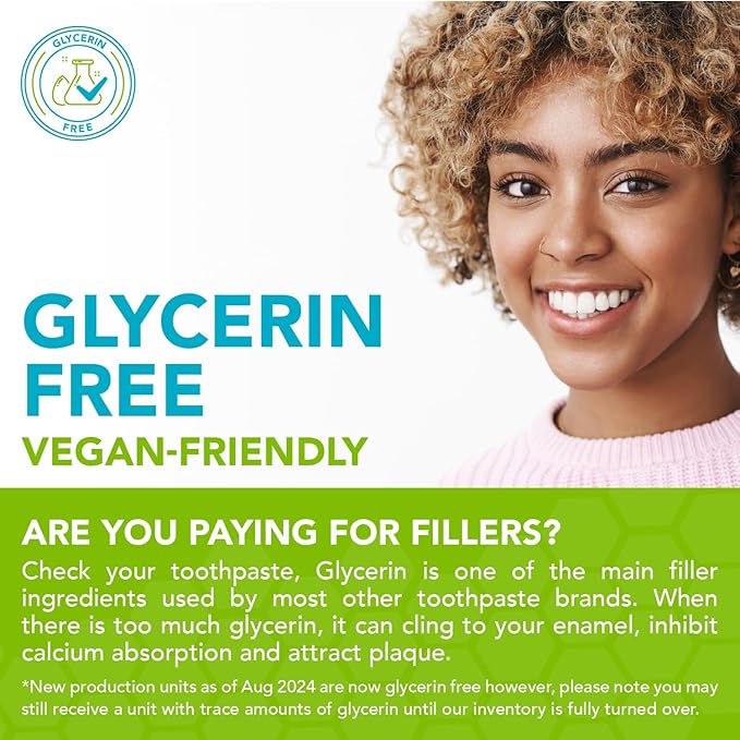 Nano hydroxyapatite Toothpaste Fluoride Free | Pro Remineralizing Toothpaste Plus Anti Cavity Xylitol – Dentist Formulated Tooth Remineralization for Sensitive Teeth & Enamel Support in Wintermint