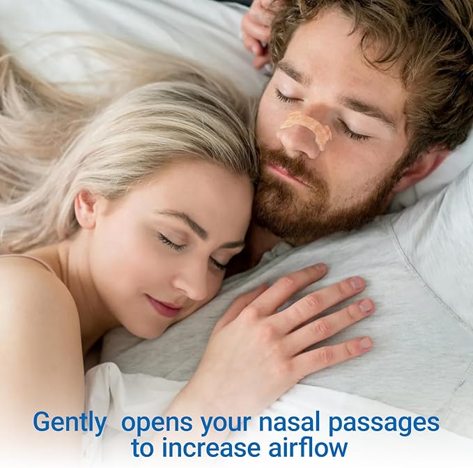 ishancare Nasal Strips for Breathing, 30 Count Sleep Nasal Strips for Snoring, Instant Tan Nose Breathing Strips for Better Sleep, Anti Snoring Nose Strips for Men & Women