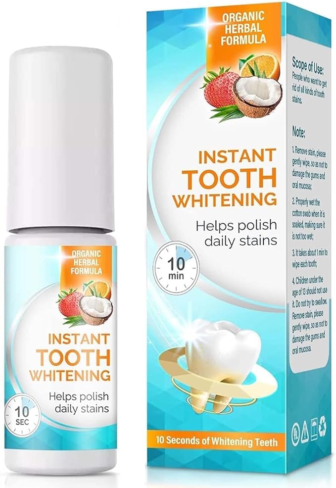 Tooth Paint, Instant Teeth Whitening Paint, Gentle & Safe White Paint for Teeth, Portable & Simple, Long-Lasting, Get Confident Smile