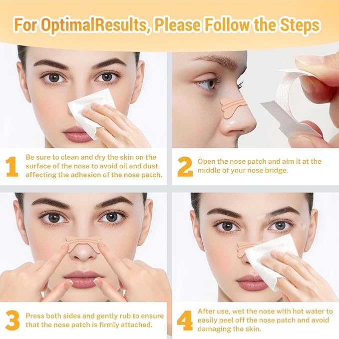 30Pcs Nasal Strips Anti Snoring, Extra Strength Nose Strips Breathing, Nose Tape for Sports and Sleep, Anti Snoring Strips Help Stop Snoring and Nasal Congestion Relief