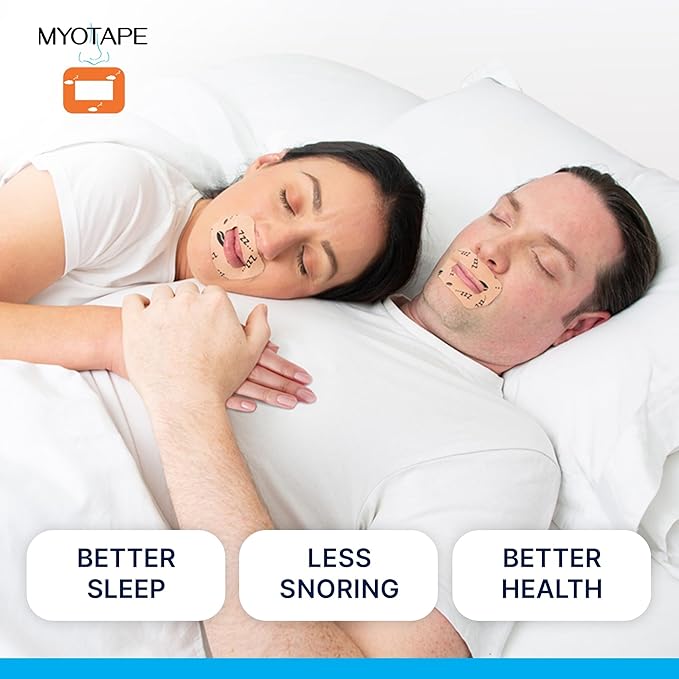 MyoTape - Sleep Tape for Adults - 90 Nights - Reduce Snoring - Improve Sleep - Promote Nasal Breathing - Men/Women/Unisex - Gentle On Skin