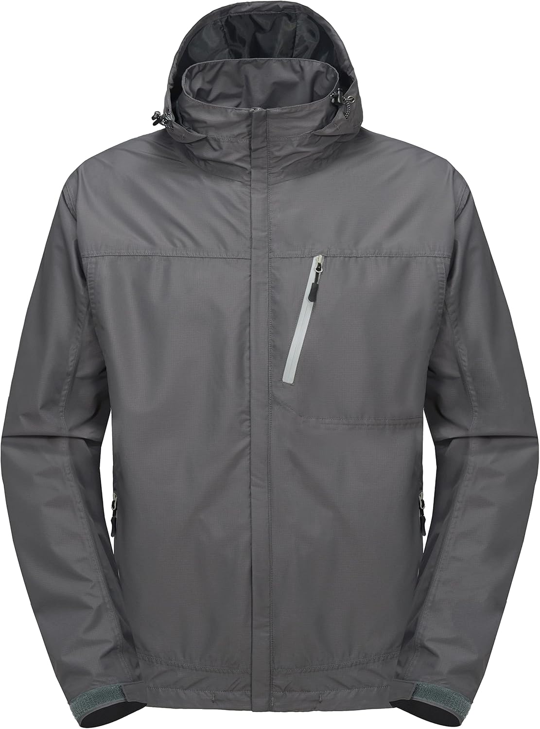 Little Donkey Andy Men's Waterproof Rain Jacket Outdoor Lightweight Hooded Raincoat for Hiking Golf Travel Fishing