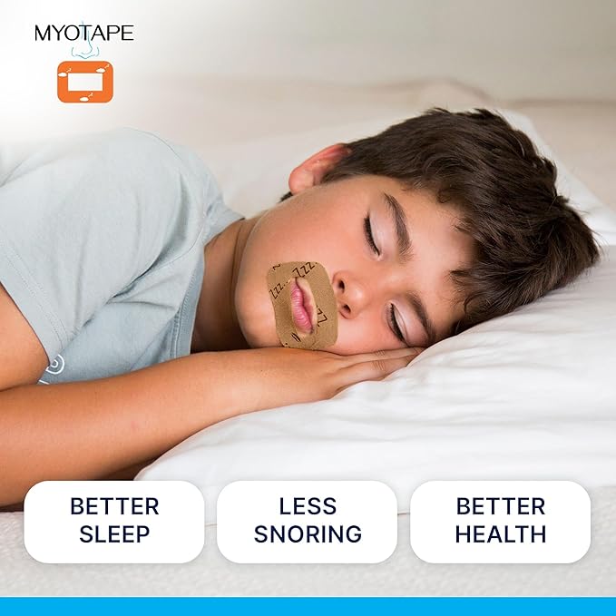 MyoTape - Sleep Tape for Kids - 90 Nights - Reduce Snoring - Improve Your Kids Sleep - Promote Nasal Breathing - Children - Gentle On Skin