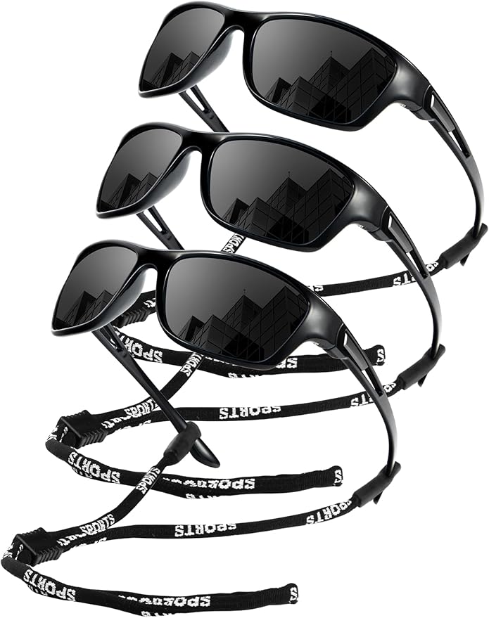 KALIYADI Polarized Sunglasses for Men, Sports Sun Glasses for Driving Cycling Fishing with UV protection