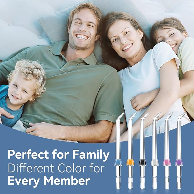 Replacement Tips for Waterpik Water Flosser Classic Jet Tips Waterpik' Replacement Parts (6 Tips Combo)