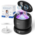 50kHz Ultrasonic Retainer Cleaner Machine for Travel & Home, Portable Denture Cleaner with Removable Base, 4 Modes Timer, Dental Cleaning Pod for Aligners, Braces, Mouth Guard, Jewelry, Toothbrush