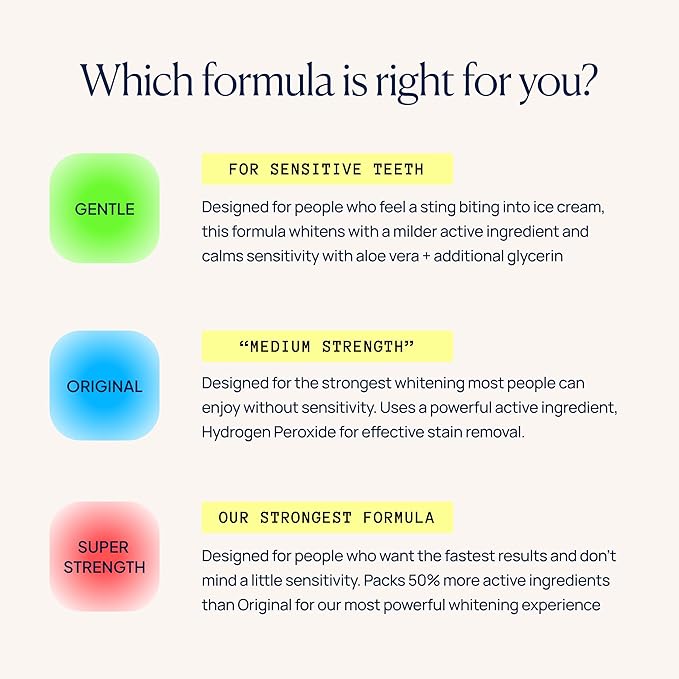 Laughland Gentle Teeth Whitening Gel 3 Pack, Tooth Whitener, Made with Sodium Bicarbonate, Glycerin, Aloe Vera & Mint, Gentle on Sensitive Teeth, at Home Dental Care, Travel Friendly, 6 Treaments