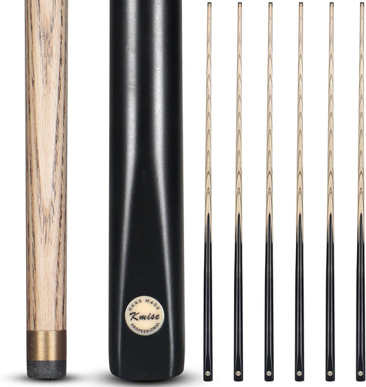 Kmise Pool Cue Sticks, 41"/57“/58" Hardwood Pool Cue Set of 4/6/8, 13OZ/20OZ with 13/10 MM Brass Tips, Table Billiard Cue Stick for Bar, Home, Billiard Room