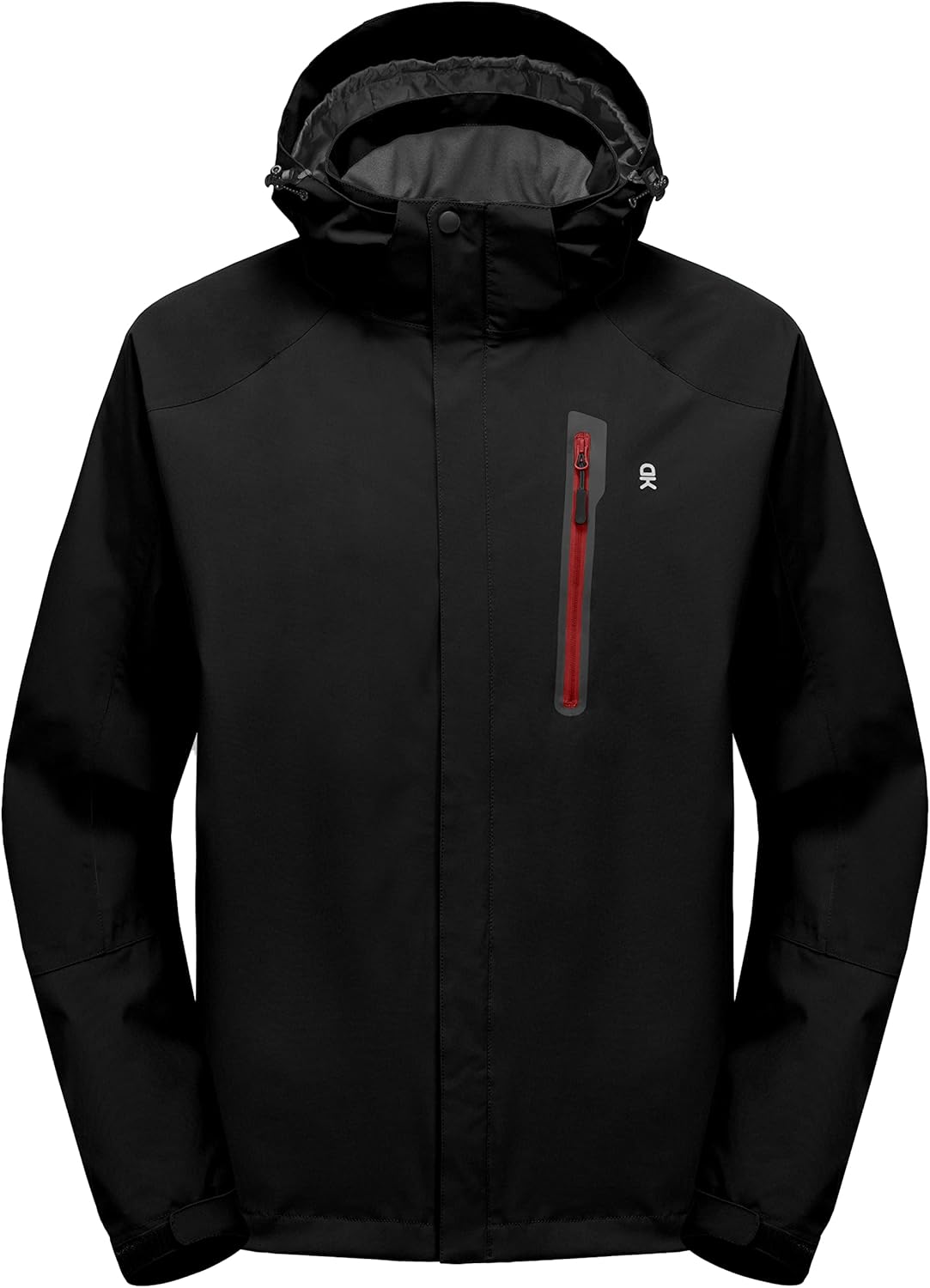 Little Donkey Andy Men's Waterproof Rain Jacket Outdoor Lightweight Hooded Raincoat for Hiking Golf Travel Fishing