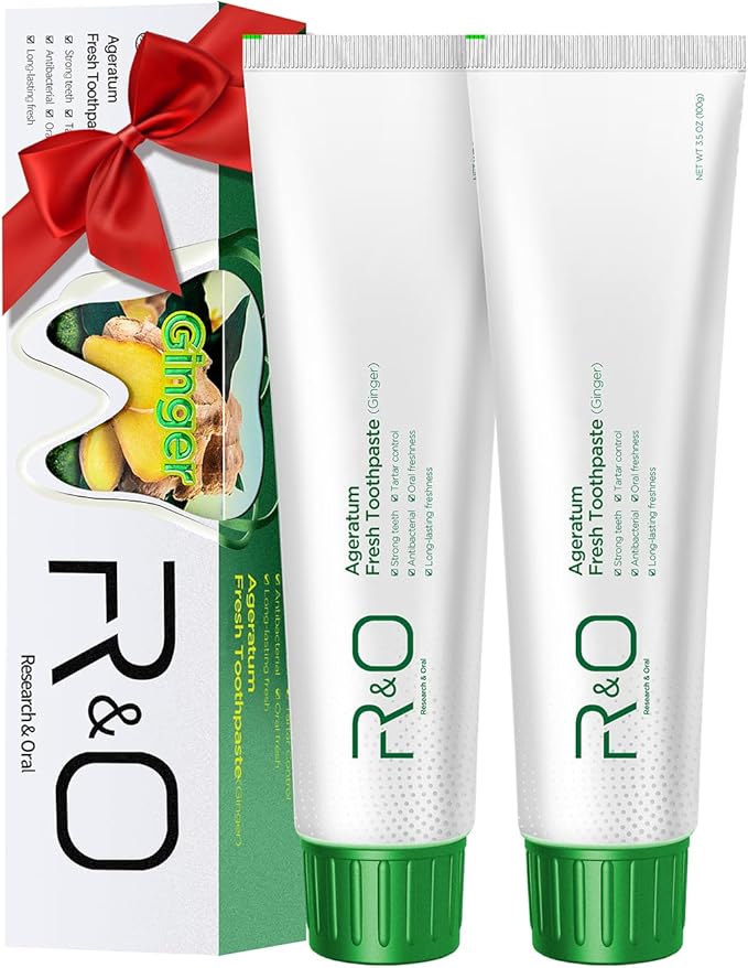 R&O Ginger Mint Fresh Toothpaste, 3.53 oz - A Miracle for Oral Hygiene, Maintains Fresh Breath, Relieves Oral Discomfort, Removes Dental Plaqu(2)