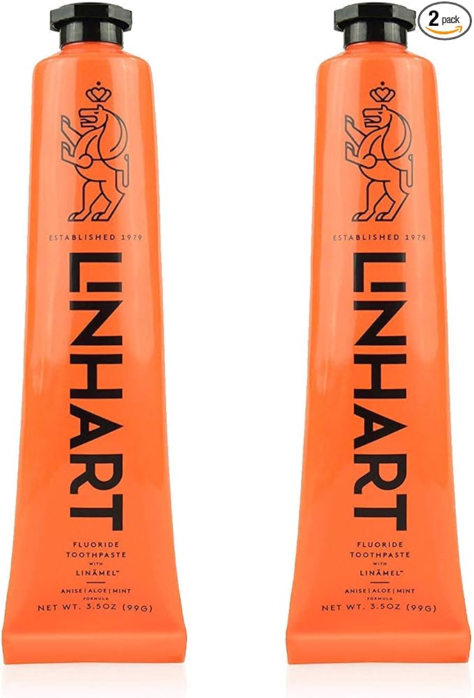 LINHART Whitening Toothpaste – Teeth Whitening, Enamel Strengthening Toothpaste with Mint Flavor (2 Pack)
