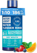 Concentrated Irrigant and mouthwash Dry Mouth | Add to Water Flossers | Fruit Flavor | When dilluted 16.9 fl.oz = 186 fl.oz | Alcohol Free, Fluoride Free. Made in USA (Non-Medical) WATER DENT