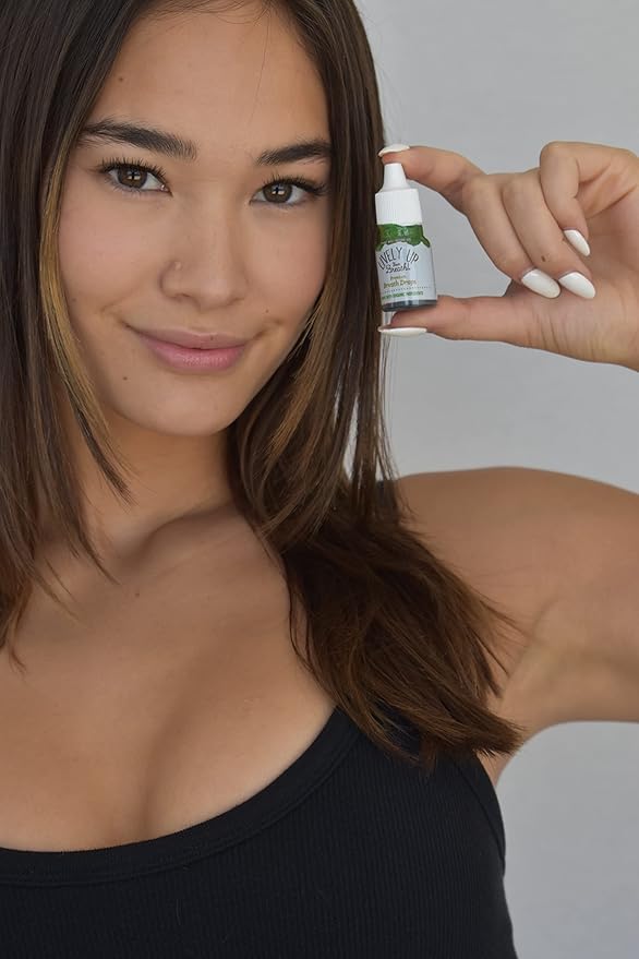 Lively Up Your Breath Premium Breath Freshener Liquid Drops with Organic Ingredients - Original Mint 3 Pack