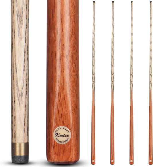 Kmise Pool Cue Sticks, 41"/57“/58" Hardwood Pool Cue Set of 4/6/8, 13OZ/20OZ with 13/10 MM Brass Tips, Table Billiard Cue Stick for Bar, Home, Billiard Room