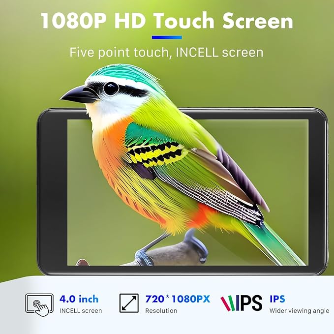 144GB MP3 Player with Bluetooth and WiFi, Android 13 Music Player 4-inch Touch Screen mp4 Players with Bluetooth with Spotify tiktok YouTube Amazon Music, MP4&MP3 Player up to 1TB (Black)