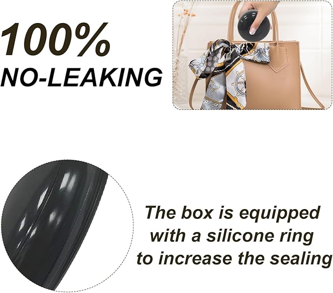 Retainer Cleaner Case,Double Layer No-Leak Denture Cup for Soaking Dentures, Denture Bath for Aligner,Retainers,Mouth Guard,Night Guard Solid Color (Black)