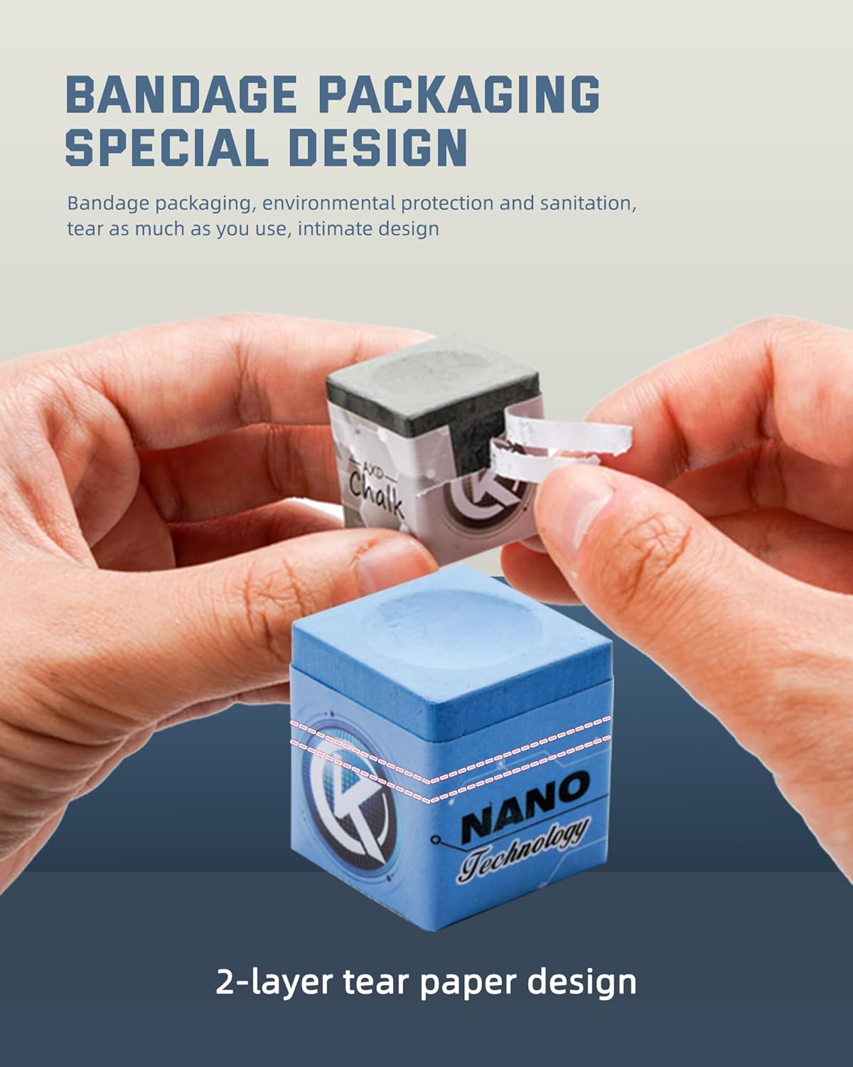 KONLLEN Pool Cue Chalk Nano Technology Billiard Chalk for Professional Tournament Dedicated Pool Chalk (Outstanding Performance, Reduce Miscue, Durable)