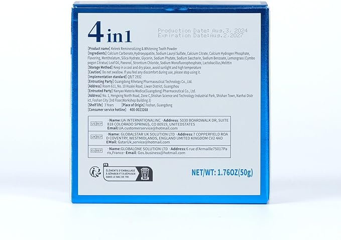 7 Benefits Hydroxyapatite Remineralizing Whitening Tooth Powder Toothpaste - Natural Bee Wasp Venom Teeth Powder for Enamel Repair,Sensitive Relief, Gum Treatment, Fights Plaque