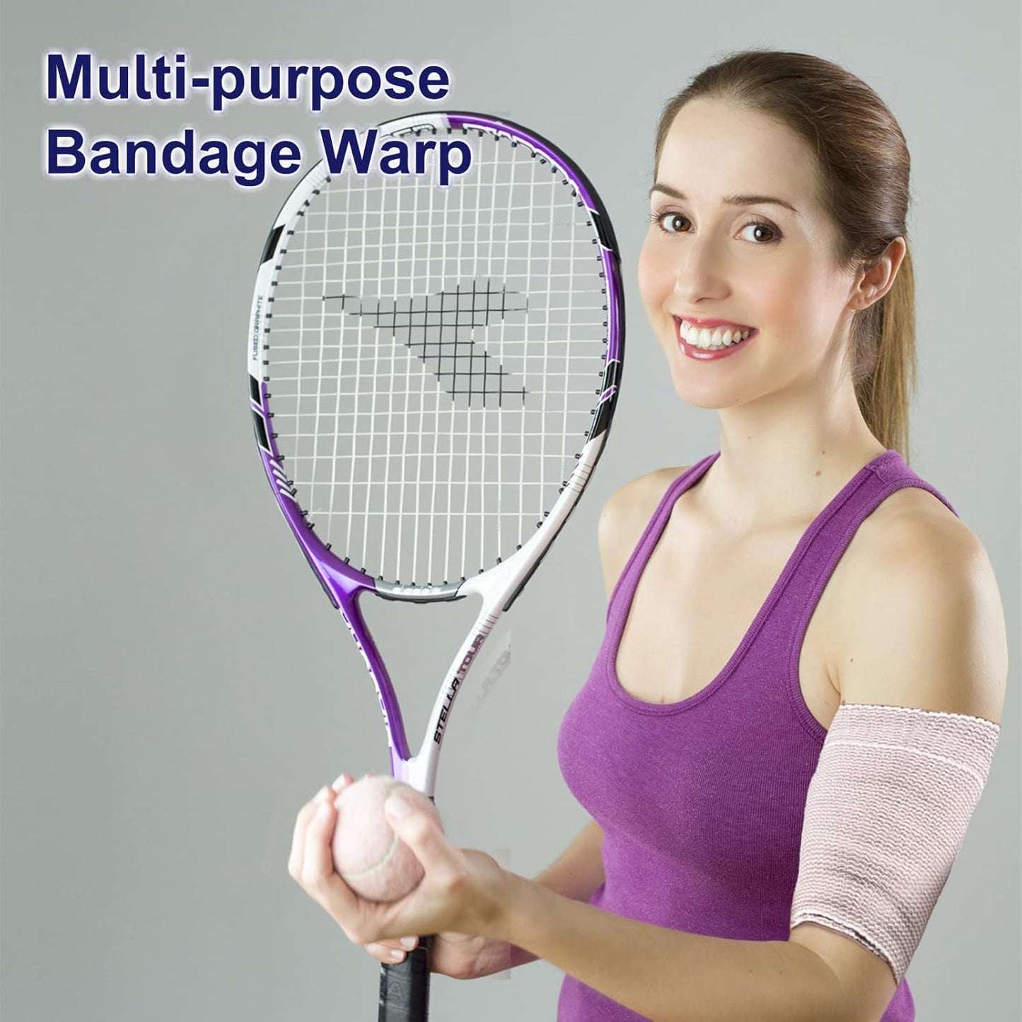 24 Pack Elastic Bandage Wrap 3” Bandage Wrap with Hook and Loop Closure on Both Ends Self Adhesive Bandage Wrap for Sports, Medical, and Injury Recovery