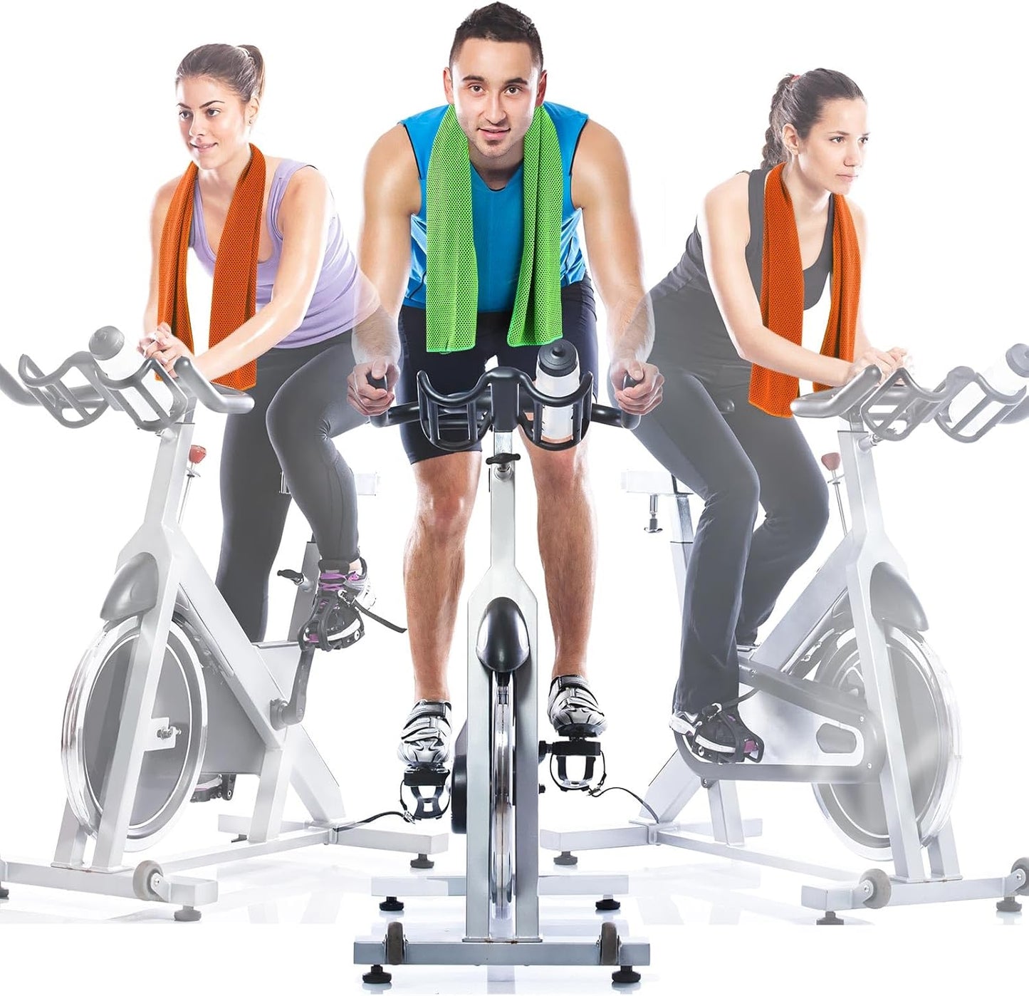 Hosuly 30 Pack Cooling Towels, 40"x12" Ice Breathable Soft Chilly Sweat Rag Microfiber Workout Rags for Gym Cooling Towels for Neck and Face for Yoga Golf Sport Running